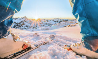 Ski boot sizes in snow